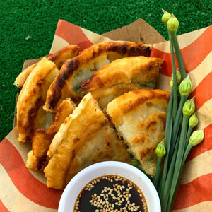 Pajeon (Korean scallion pancakes)